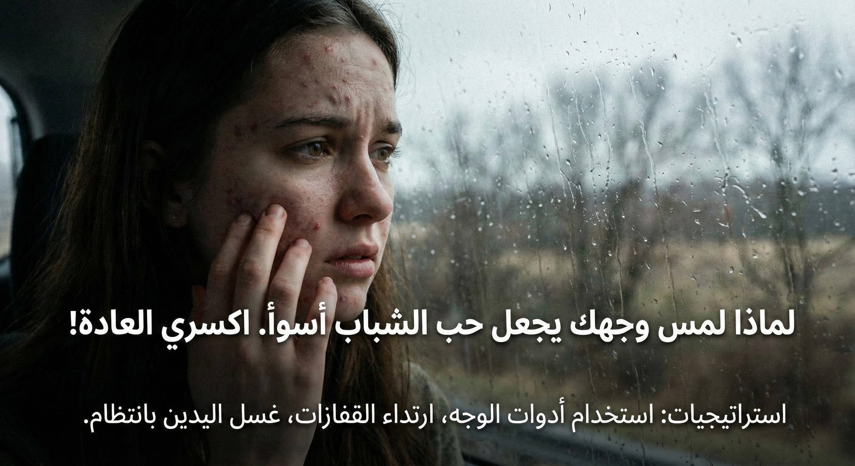 حب الشباب واللمس المفرط: لماذا يجب أن تتوقفي عن لمس وجهك