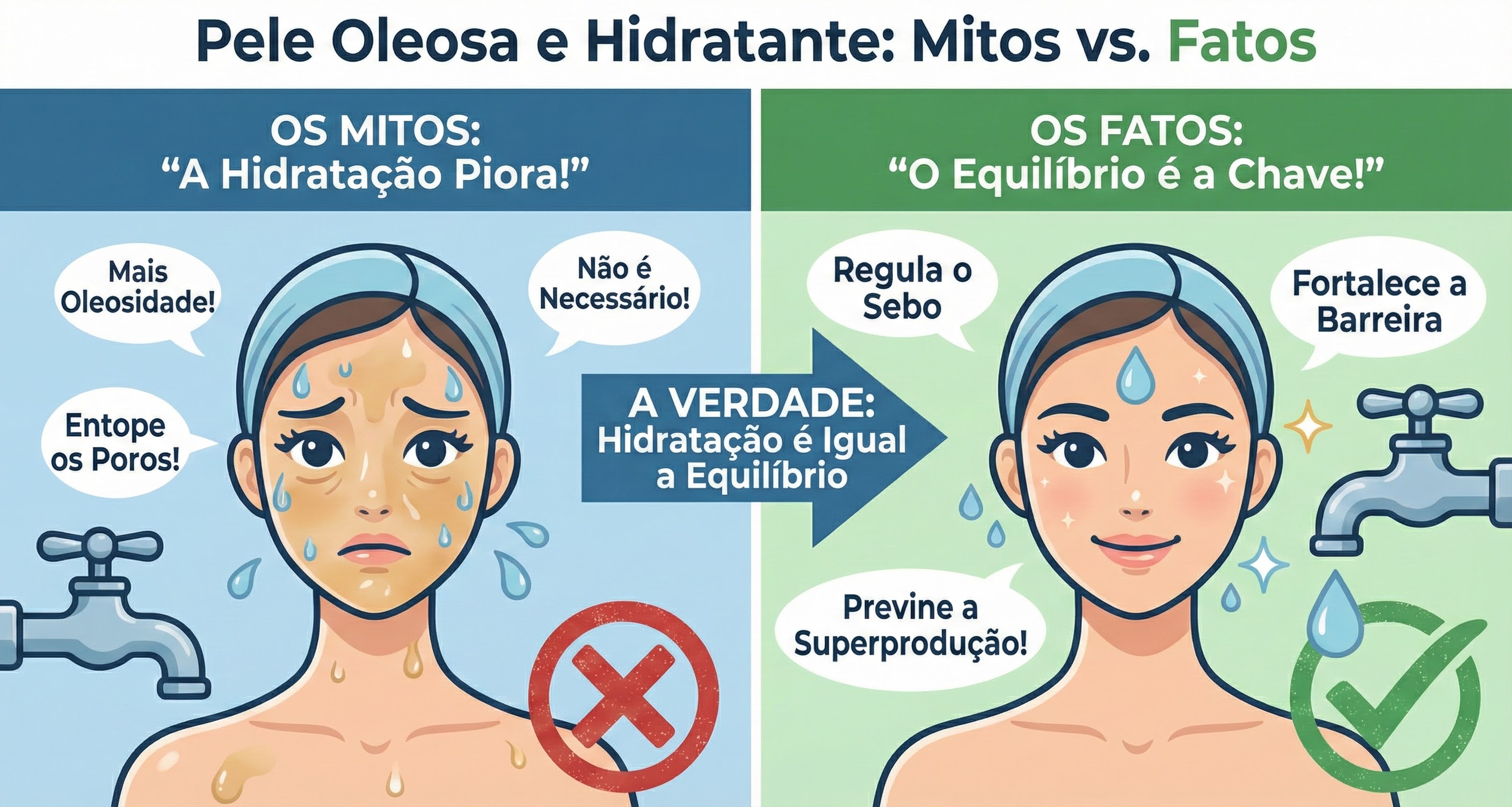 Por que a pele oleosa precisa de hidratante: mitos desvendados e guia completo de cuidados