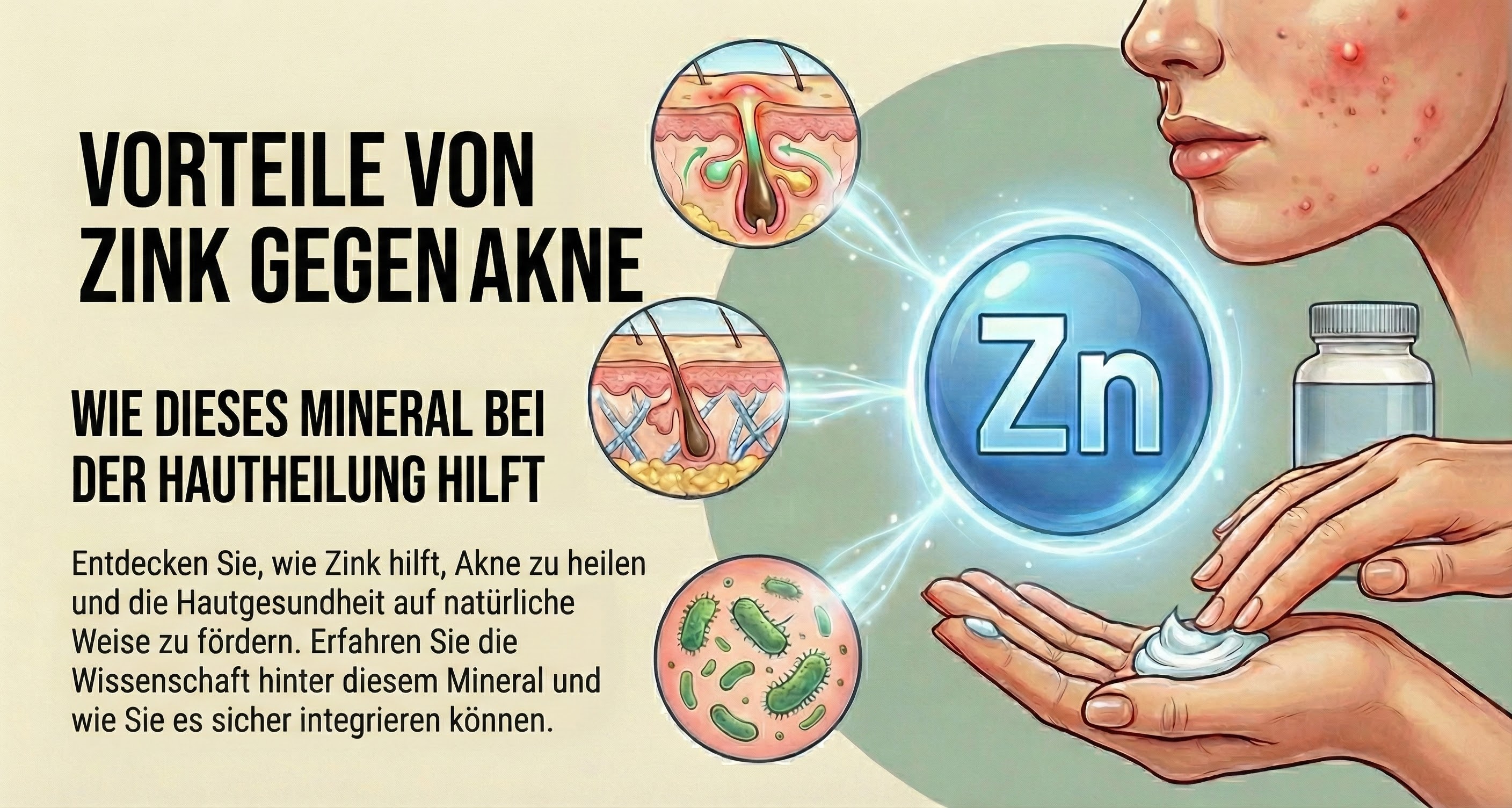 Zink gegen Akne: Wie dieses Mineral Ihrer Haut bei der Heilung hilft