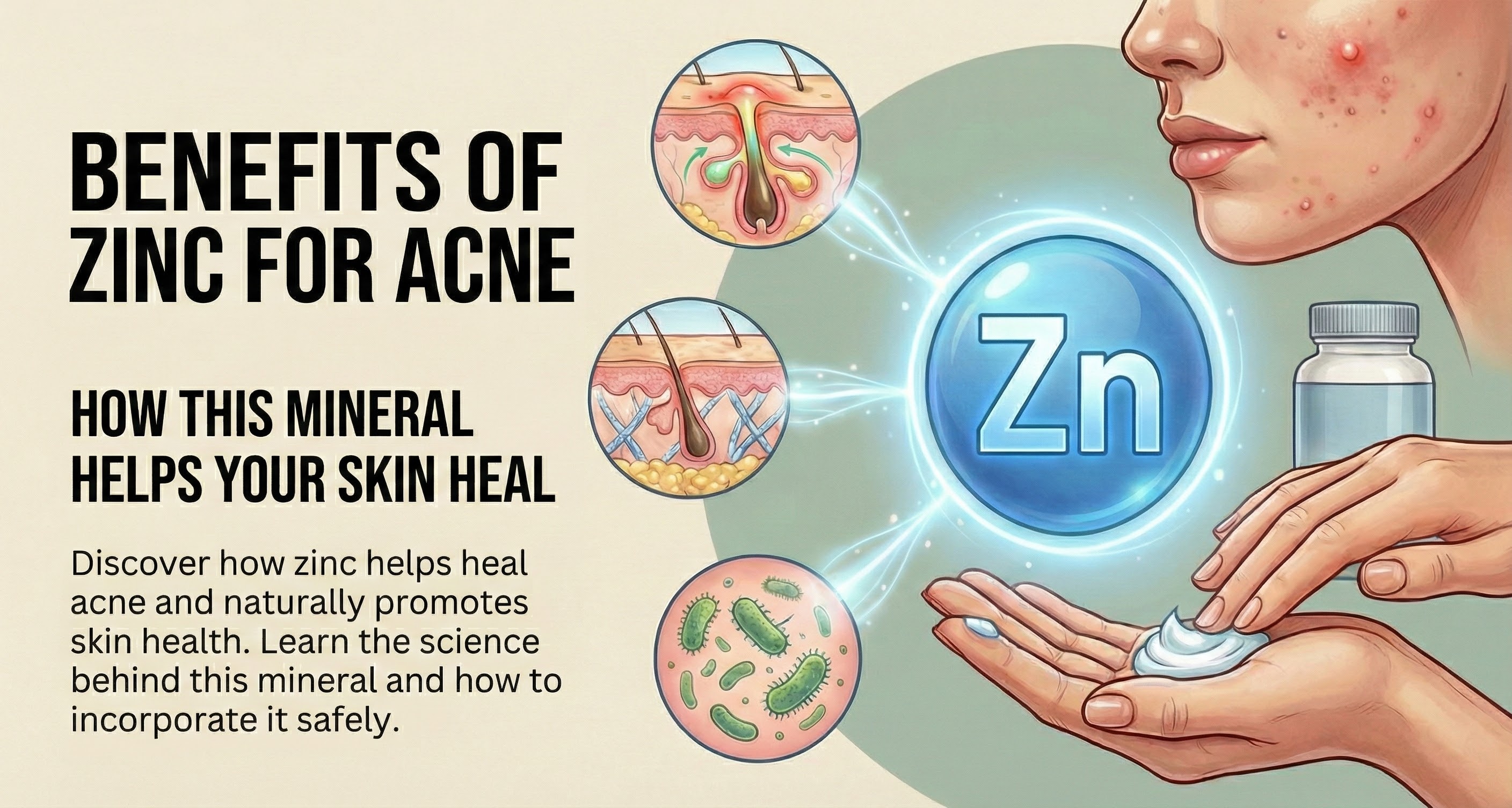 Zinc for Acne: How This Mineral Helps Your Skin Heal